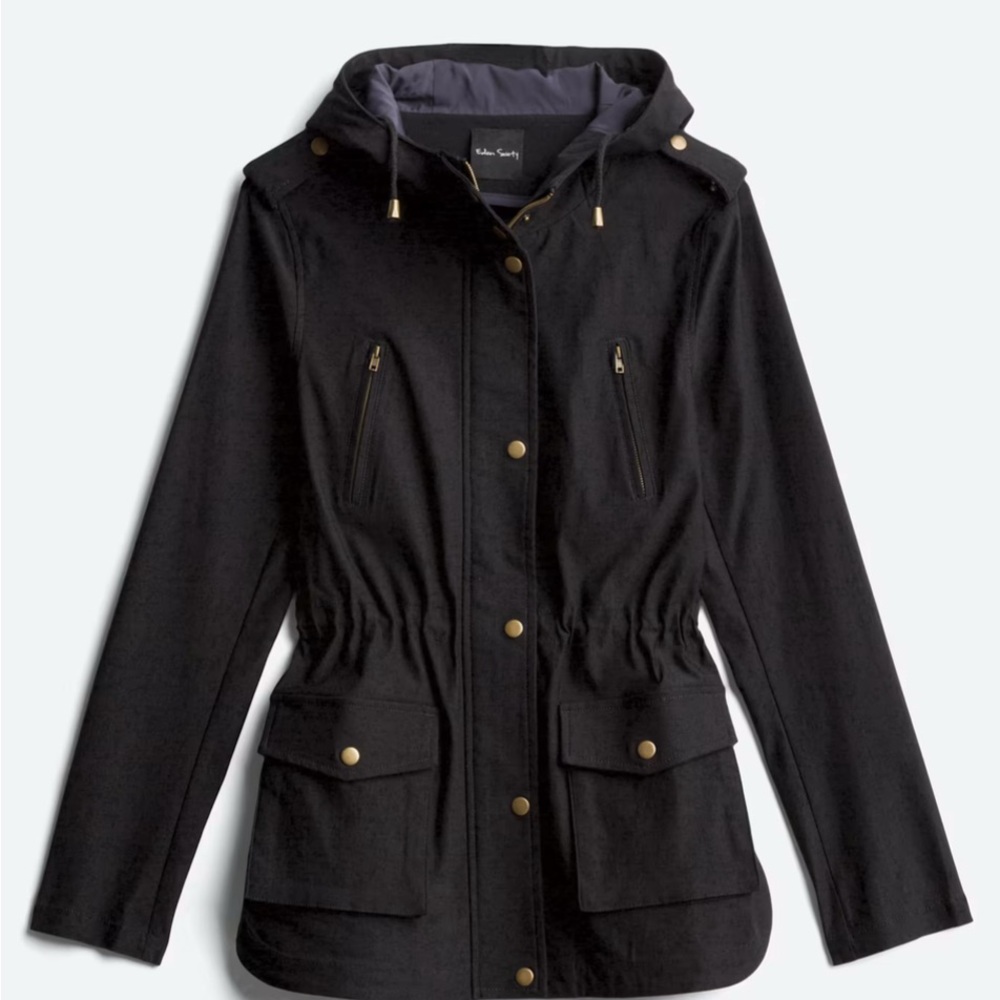 Eden Society Holly Black Utility Jacket Stitch Fix NWT Sz L